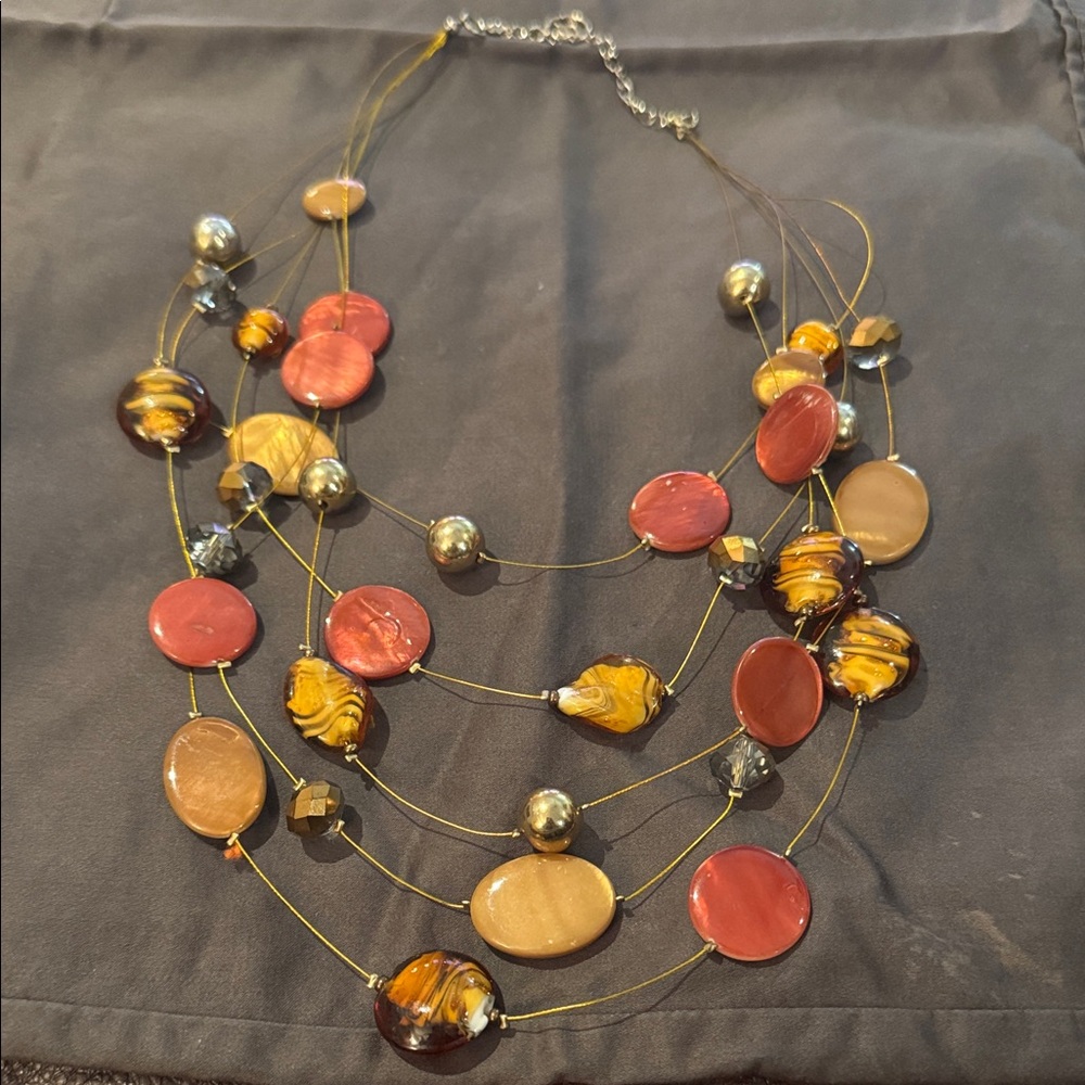 Multi-Strand Beaded Necklace